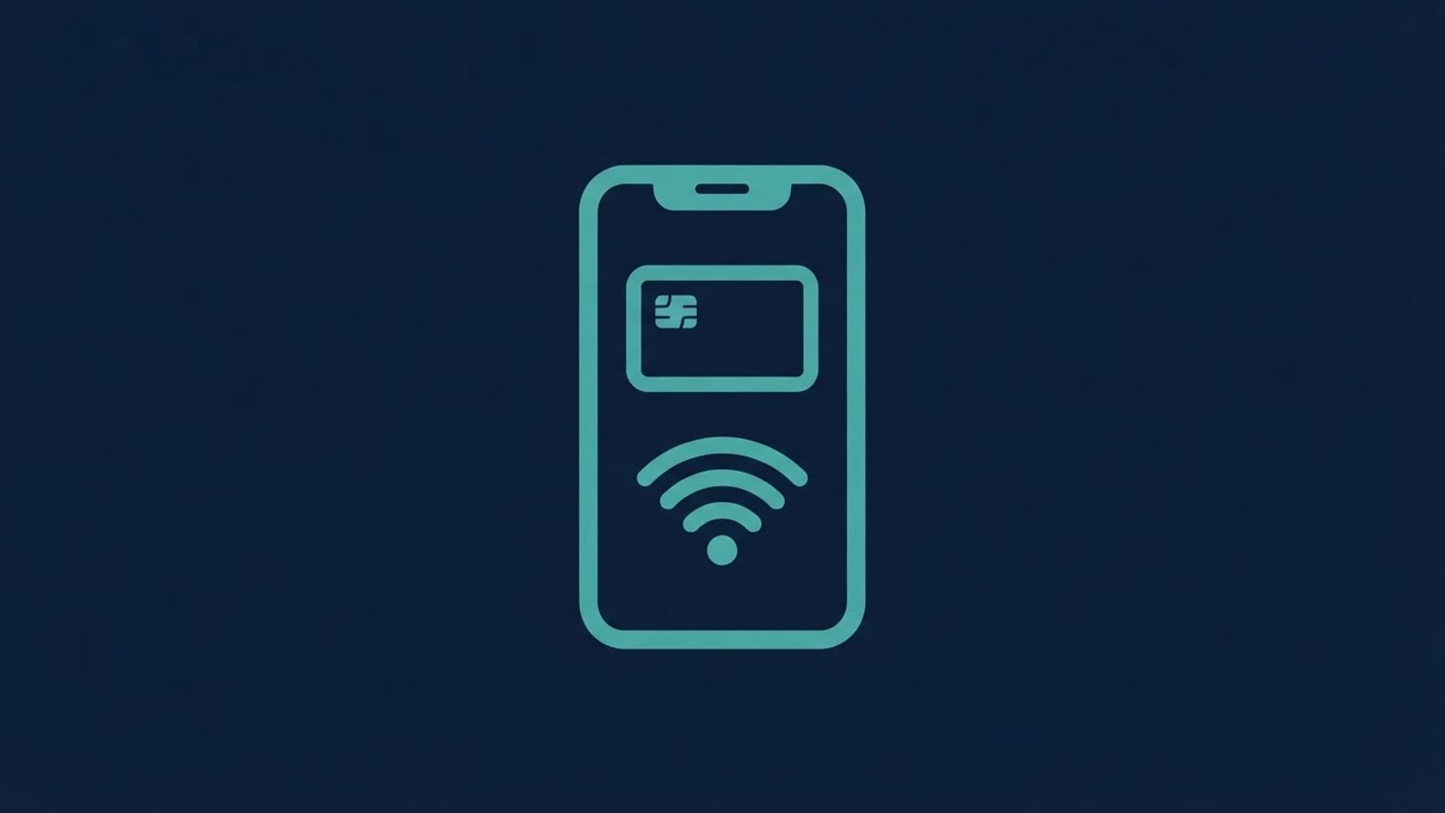 Icône de paiement mobile sans contact